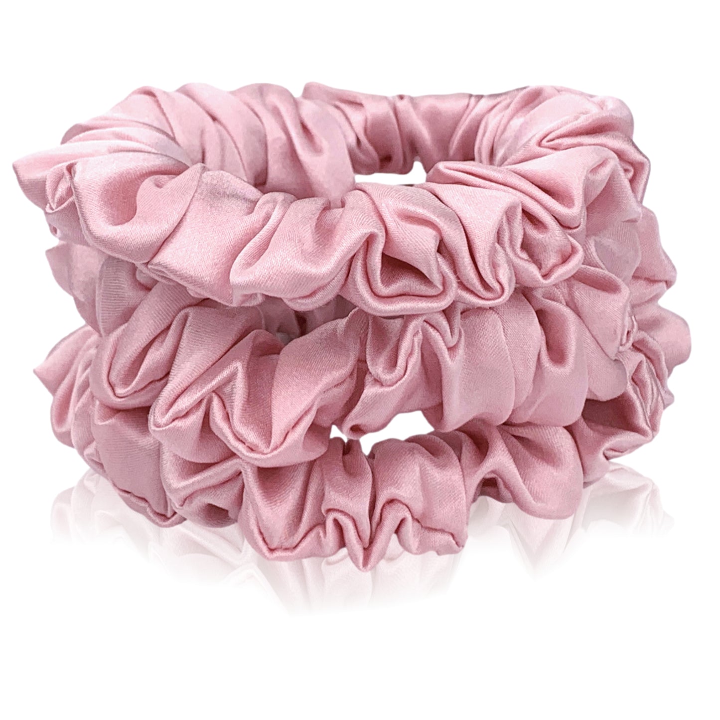 Silk Hair Ties - Pink (Skinny) - Outlet
