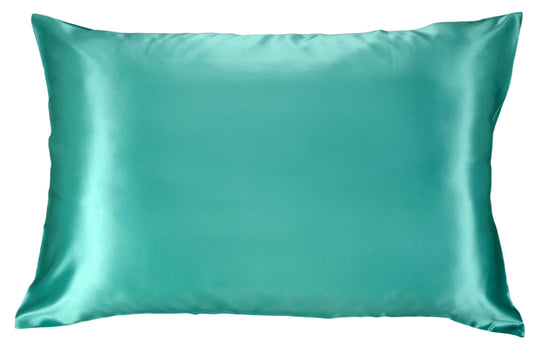 Aqua Celestial silk pillowcase 25 mm aqua silk pillowcase 25 momme