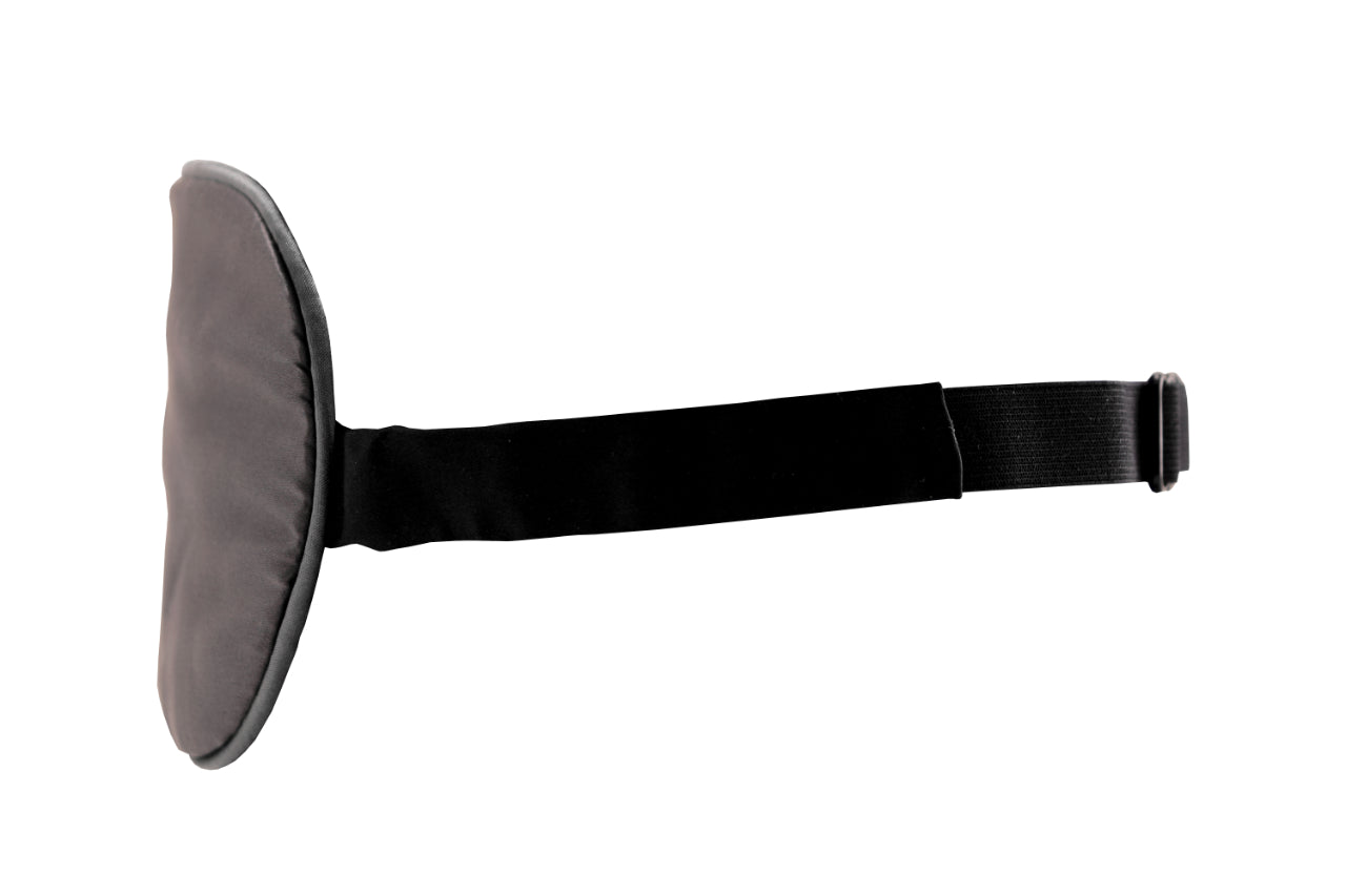 Mulberry Silk Eye Mask - Charcoal Gray Side Sleeper - Outlet