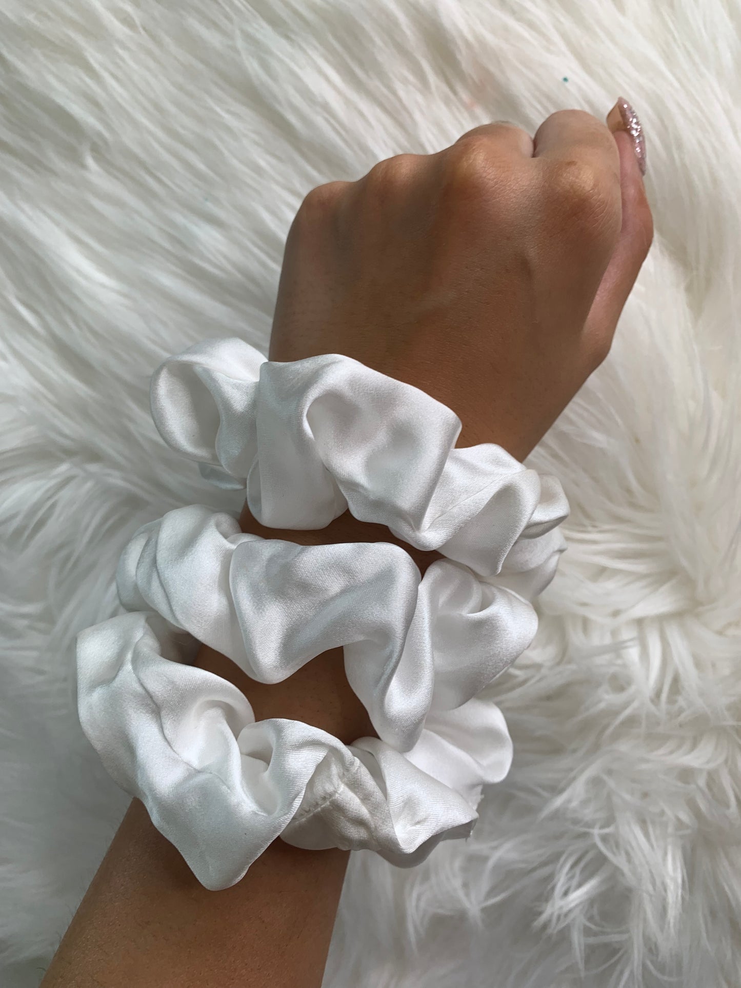 ivory silk scrunchies for curly hair silk scrunchies for women ivory silk scrunchies set undyed silk scrunchy