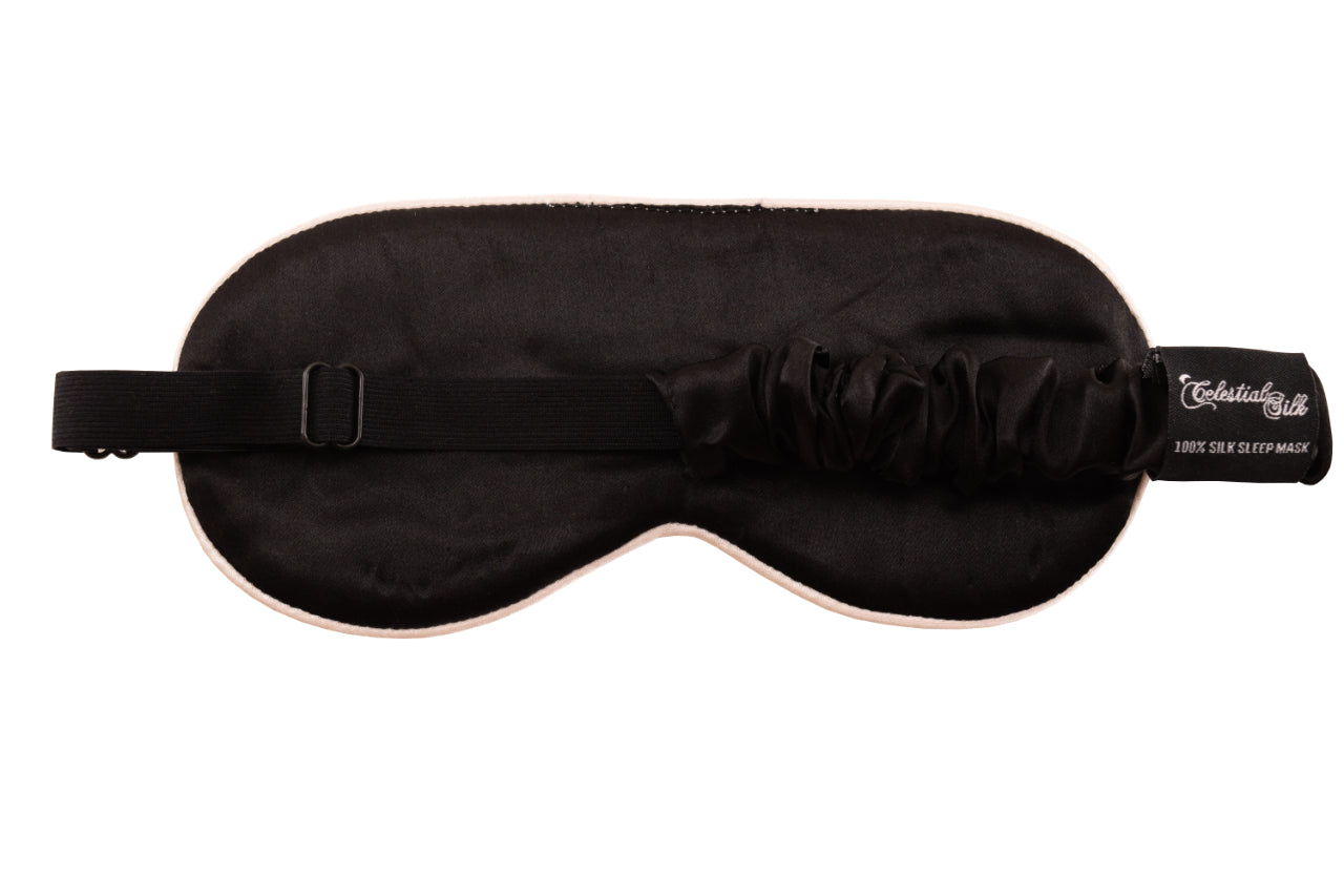 mulberry silk eye mask with silk filling white marble silk sleep eye mask white marble silk eye mask for sleeping