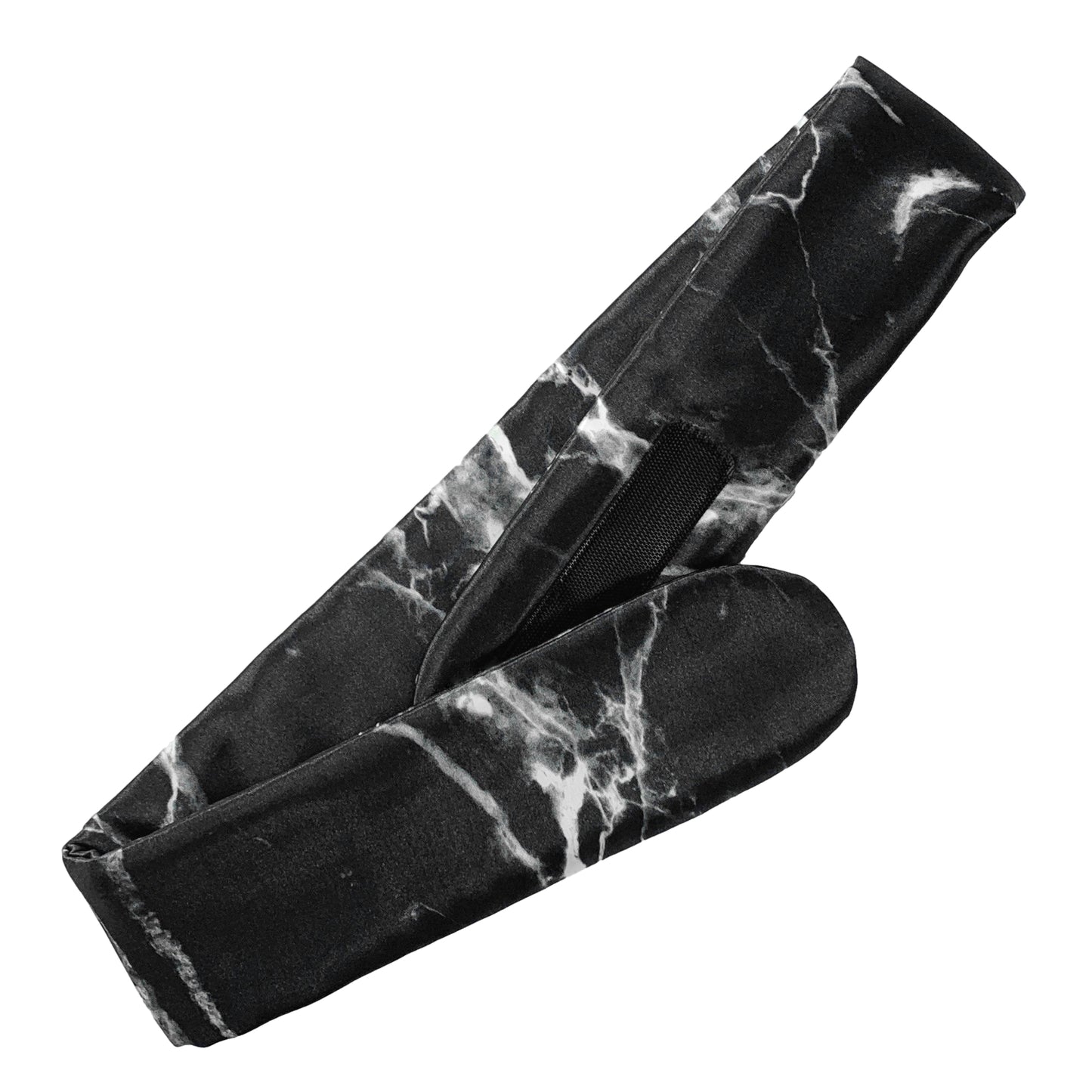 Mulberry Silk Spa Headband - Black Marble