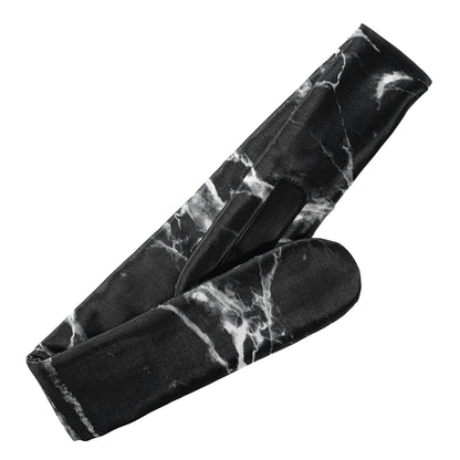 Mulberry Silk Spa Headband - Black Marble