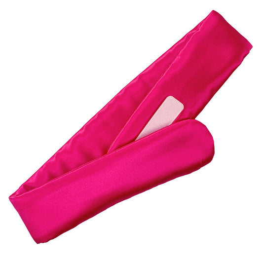 Mulberry Silk Spa Headband - Hot Pink
