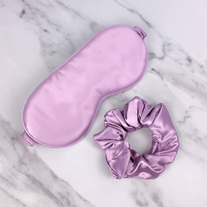 Lavender Silk Eye Mask & Scrunchie Gift Set