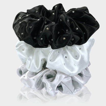 Silk Hair Ties with Crystals: Mystery Pack - 6 piece