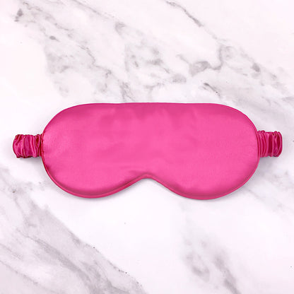 Hot Pink Silk Eye Mask & Scrunchie Gift Set
