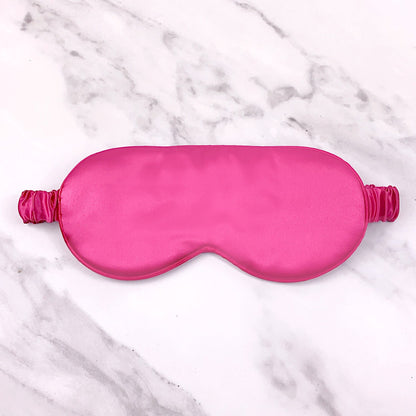 Hot Pink Silk Pillowcase & Eye Mask Gift Set