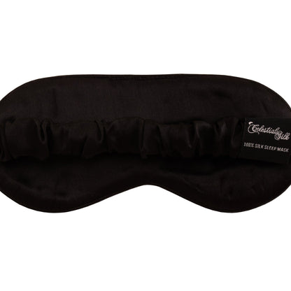 MULBERRY SILK EYE MASK - BLACK MARBLE - Outlet
