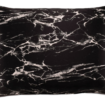 Black marble Celestial silk pillowcase 25 mm black marble silk pillowcase 25 momme 