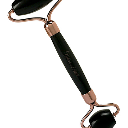 celestial silk obsidian facial roller black obsidian face roller for women volcanic glass jade roller beauty gemstone face roller jade roller for face facial roller massager crystal facial roller crystal face roller depuffing gemstone obsidian face roller obsidian