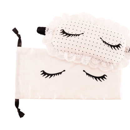 100 silk eye mask with silk filling mulberry silk eyemask Charming Lashes cute fun flirty silk eye mask