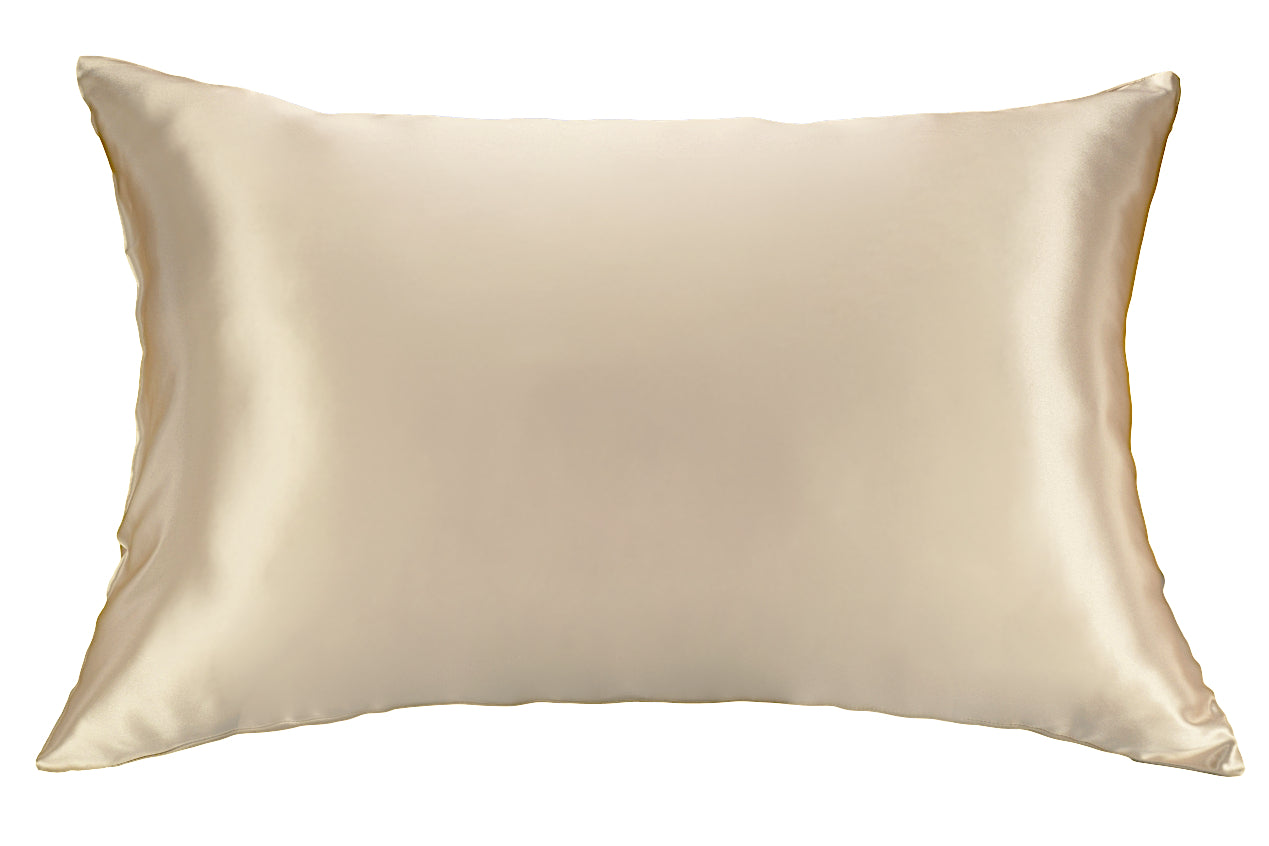 22 Momme Silk Pillowcase - Queen Taupe Zipper - DiamondSilk - Outlet