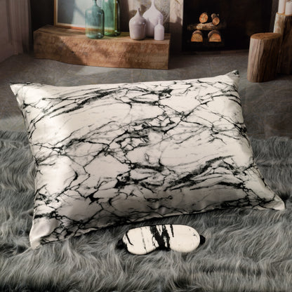 white marble silk gift set