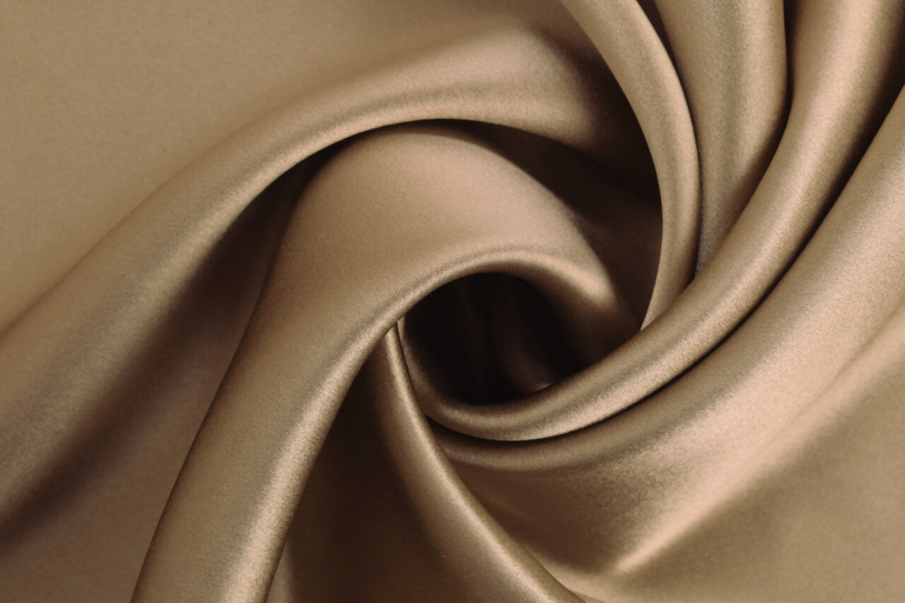 25 momme dark taupe silk swatch by Celestial Silk