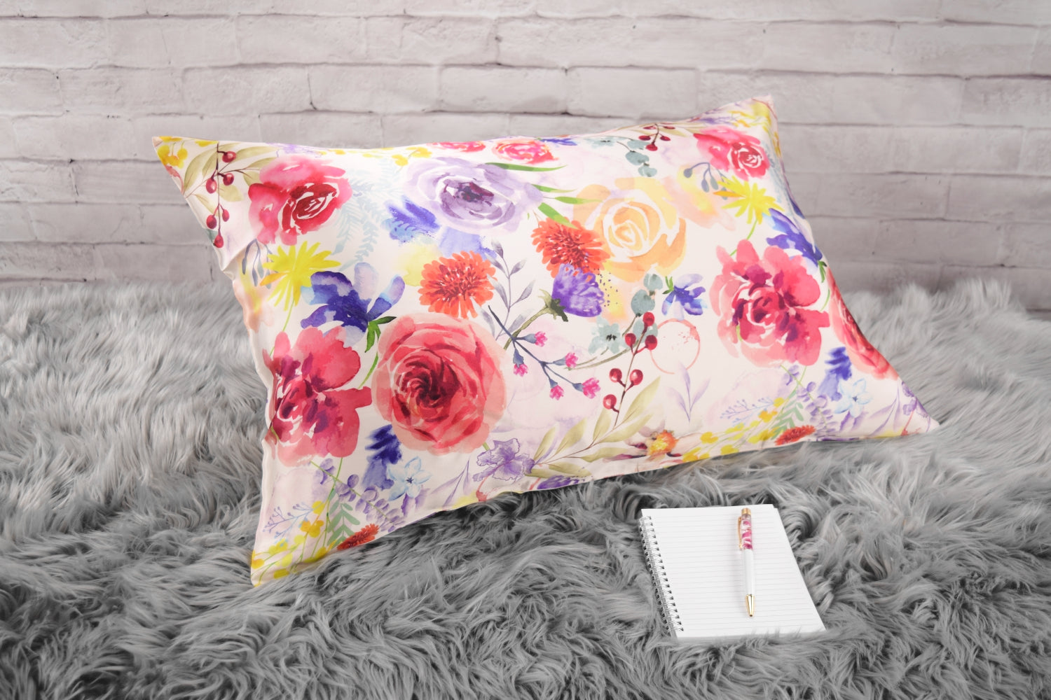 Floral shop silk pillowcase