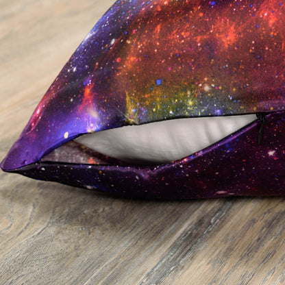Galaxy silk pillowcase with zipper 25 mm galaxy mulberry silk pillow case with zipper