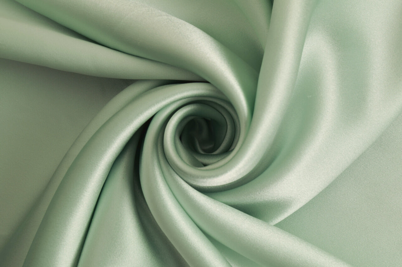 25 momme mint green silk swatch by Celestial Silk