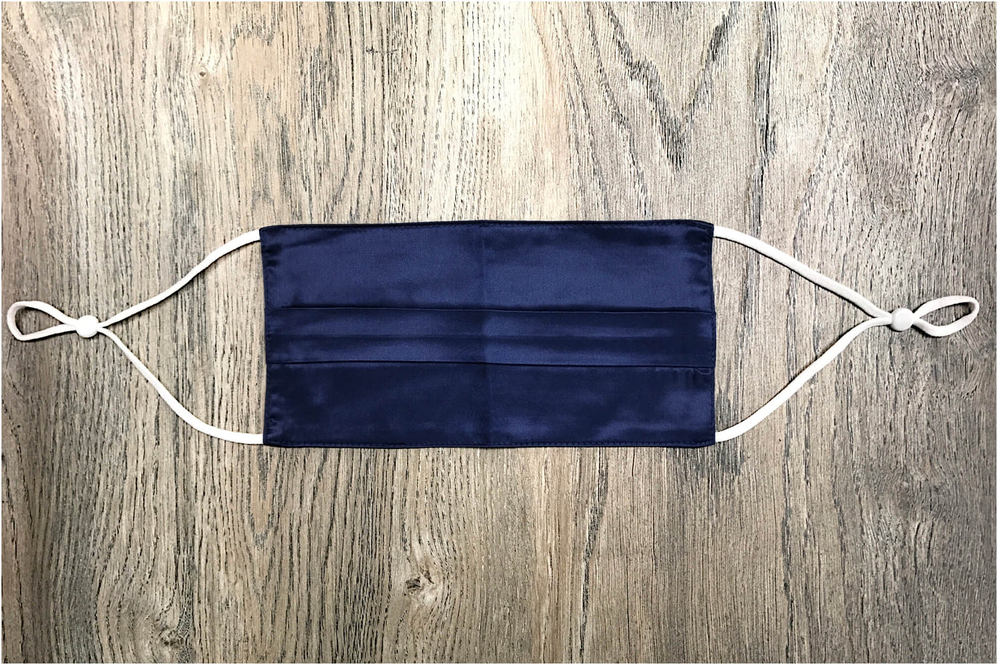 navy blue silk face mask pleated navy silk face covering pure silk face mask
