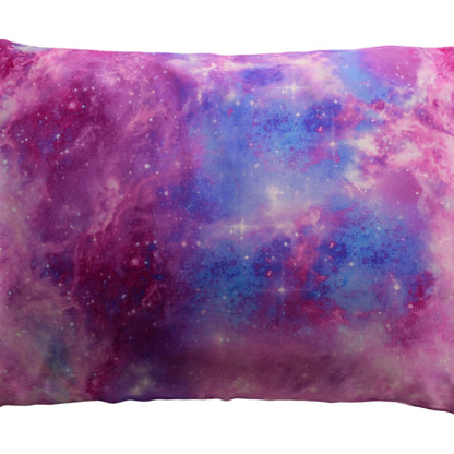 Pink galaxy Celestial silk pillowcase 25 mm pink galaxy silk pillowcase 25 momme 
