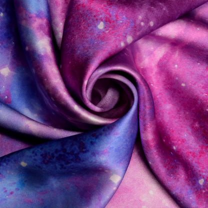 Pink galaxy silk pillowcase for hair and skin 100% pure mulberry silk 