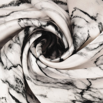Silk Pillowcase - 25 Momme Pure Mulberry Silk - White Marble